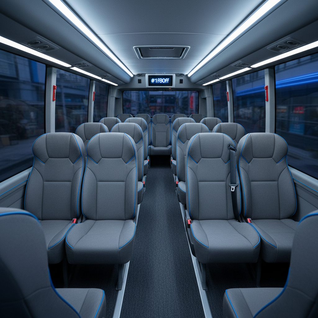 an interior shot of a spacious maxicab, showing comfortable seating for multiple passengers and ample legroom. The seats - what is a maxi cab